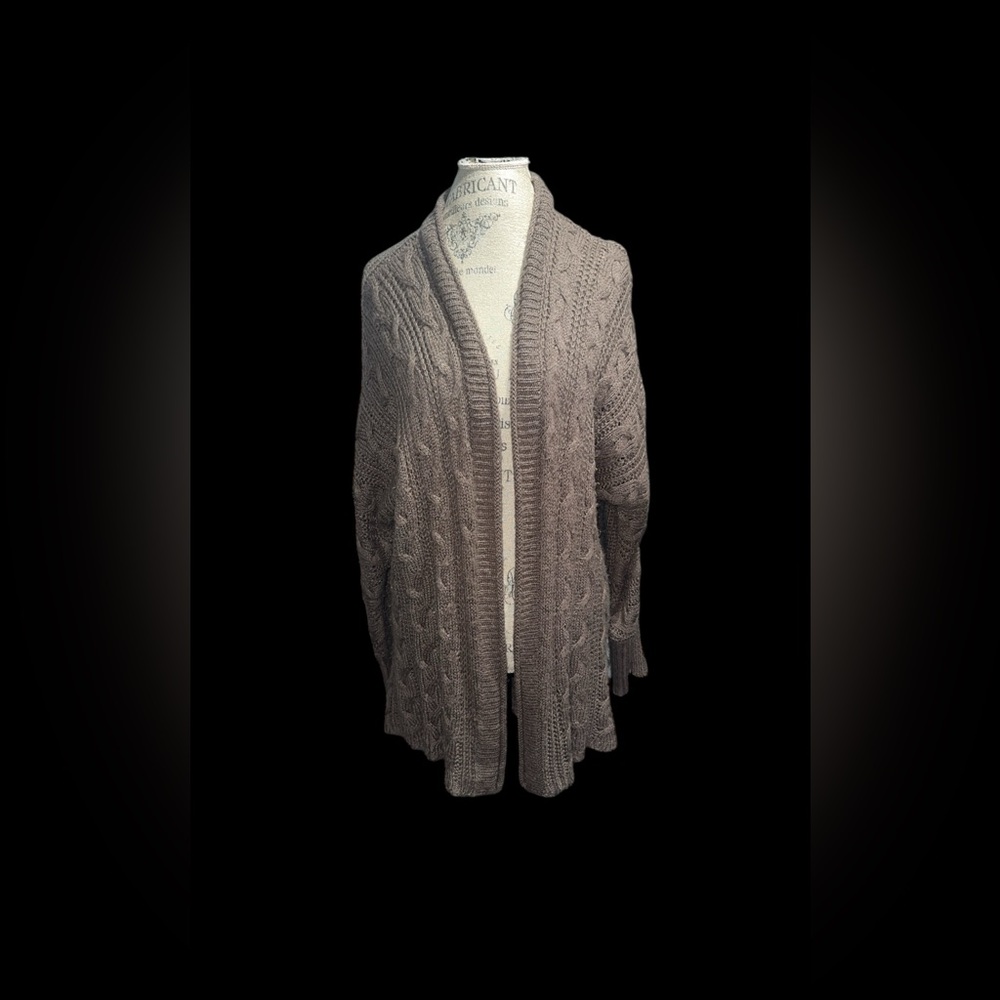 Hippie Rose Taupe Women's Cardigan